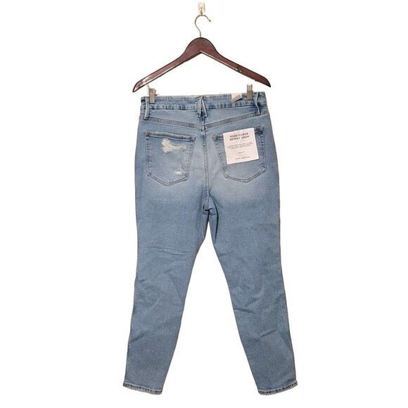 Good American Womens Jeans Blue 10/30 Good Curve Skinny Crop NEW - Picture 6 of 9